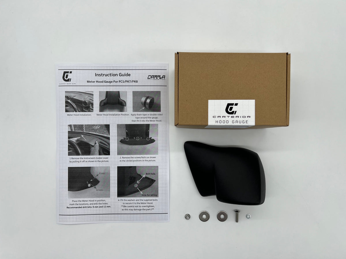 CARTERIOR x CARPLA | FK8/FK7/FC1  METER HOOD GAUGE